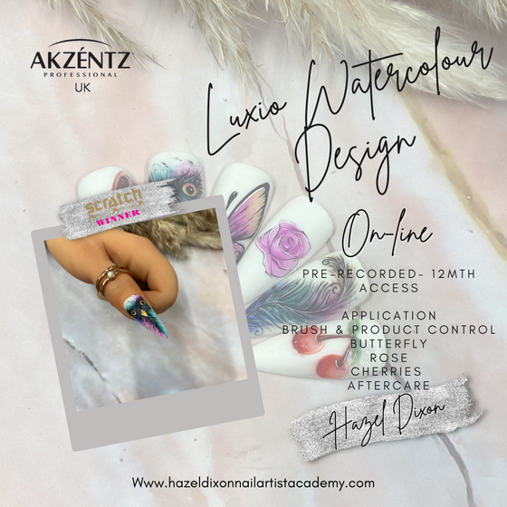 Luxio Watercolour Design Class - Hazel Dixon - Online - *INSTANT ACCESS*