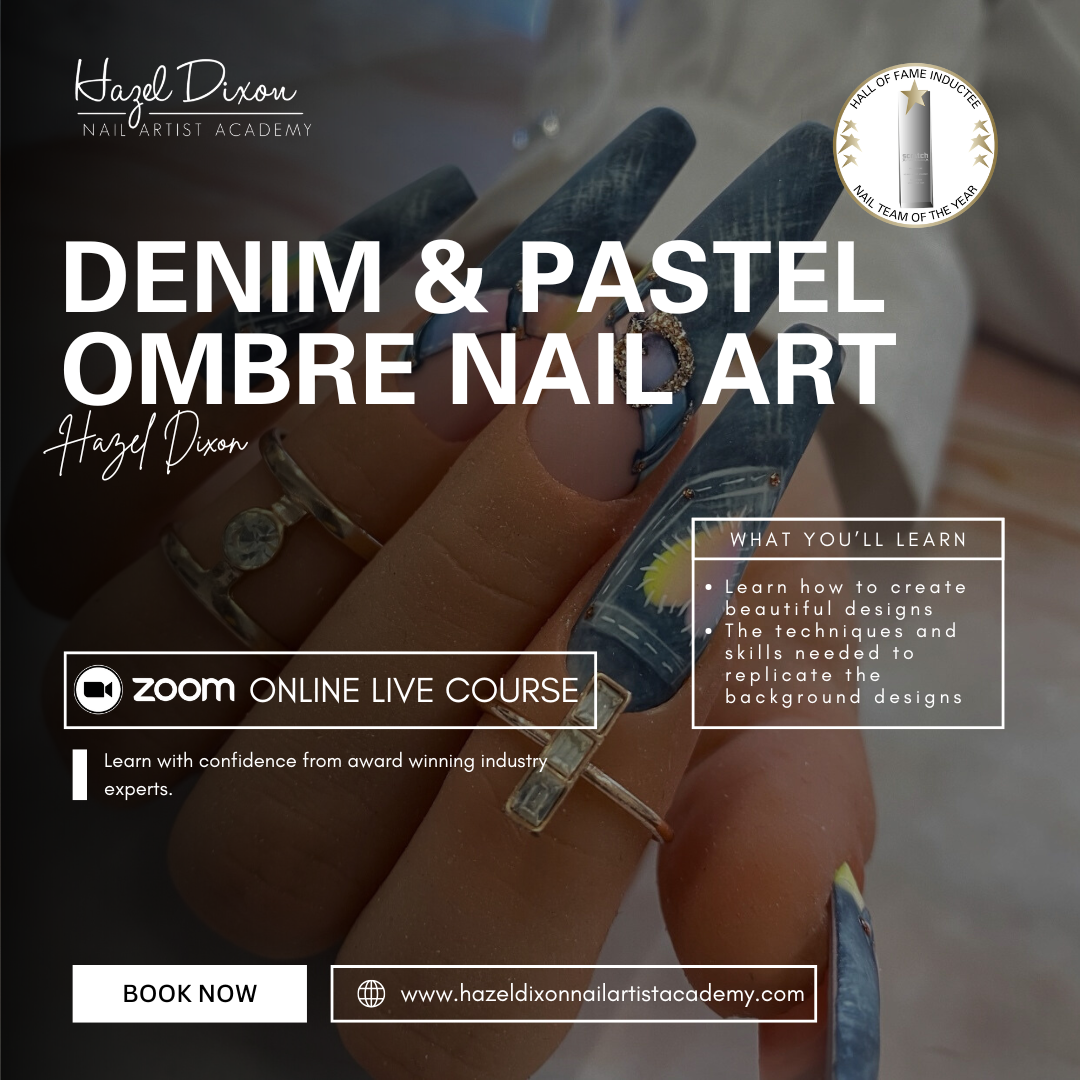 Denim & Pastel Ombre Nail Art Workshop - Hazel Dixon