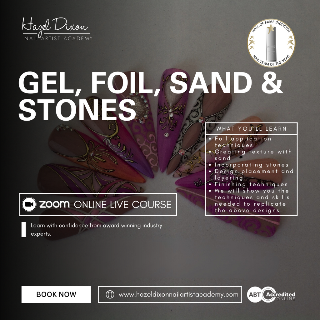 *Online Live* GEL FOIL, SAND & STONES CLASS