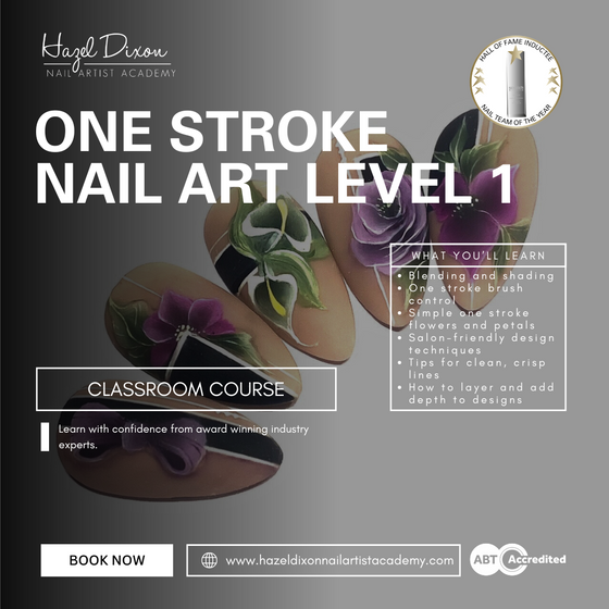 ONE STROKE NAIL ART LVL 1