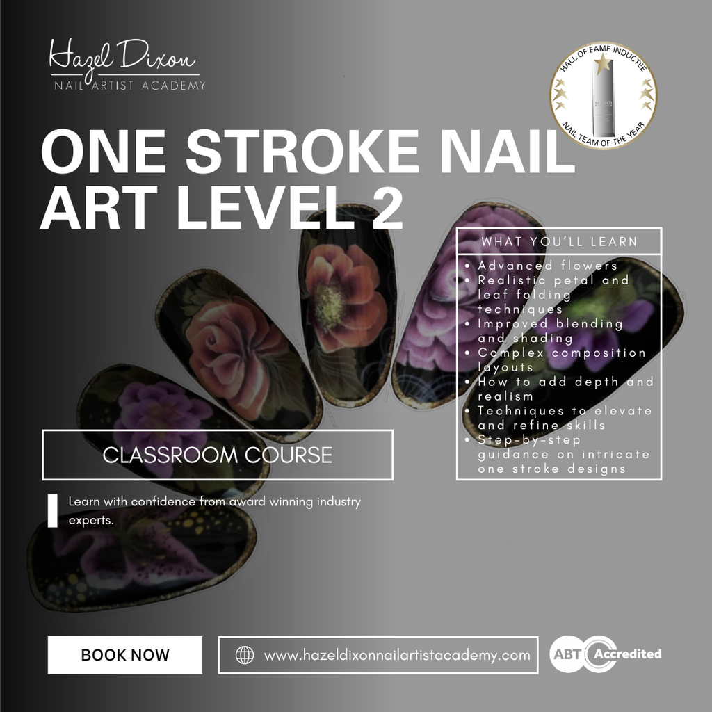 ONE STROKE NAIL ART LVL 2