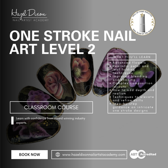 ONE STROKE NAIL ART LVL 2
