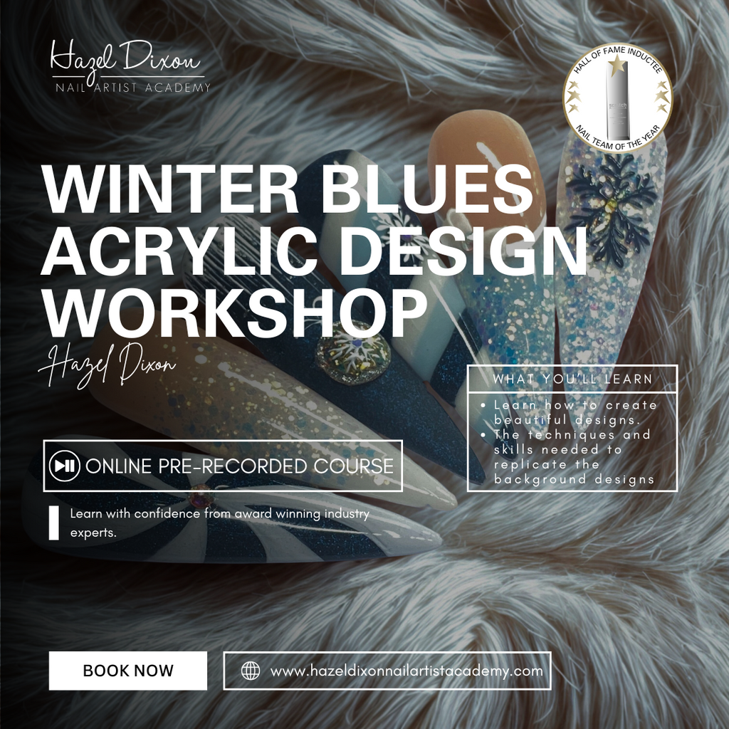 Winter Blues Acrylic Design Workshop - Hazel Dixon