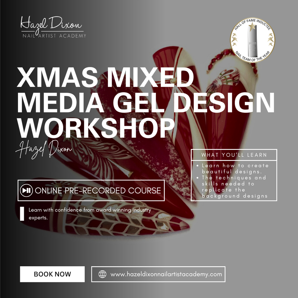 Xmas Mixed Media Gel Design Workshop - Hazel Dixon