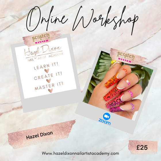 Ombre animal print & crystal Nail Art Workshop - Hazel Dixon