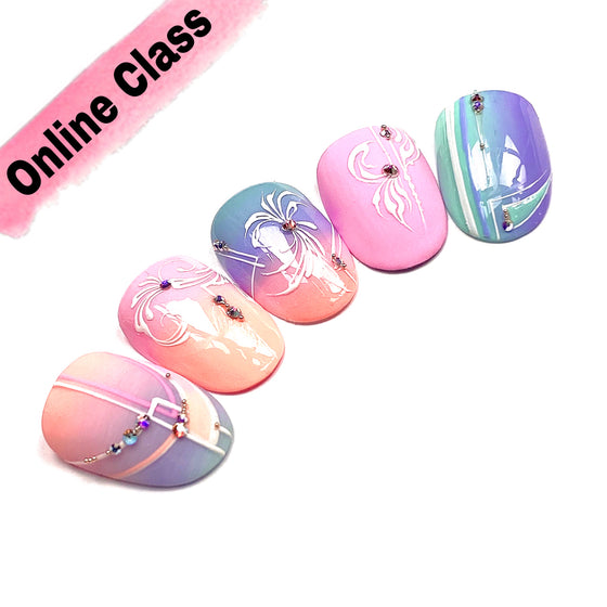 Gel Lines & Swirls Online Class - Hazel Dixon