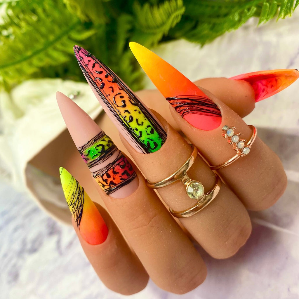 Neon Cheetah & Ombre Nail Art Workshop - Hazel Dixon