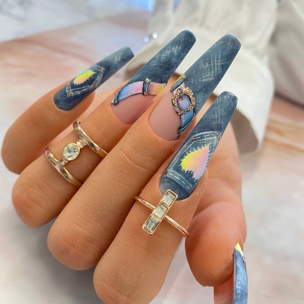 Denim & Pastel Ombre Nail Art Workshop - Hazel Dixon